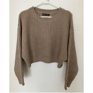 Shein Knit Sweater in Khaki